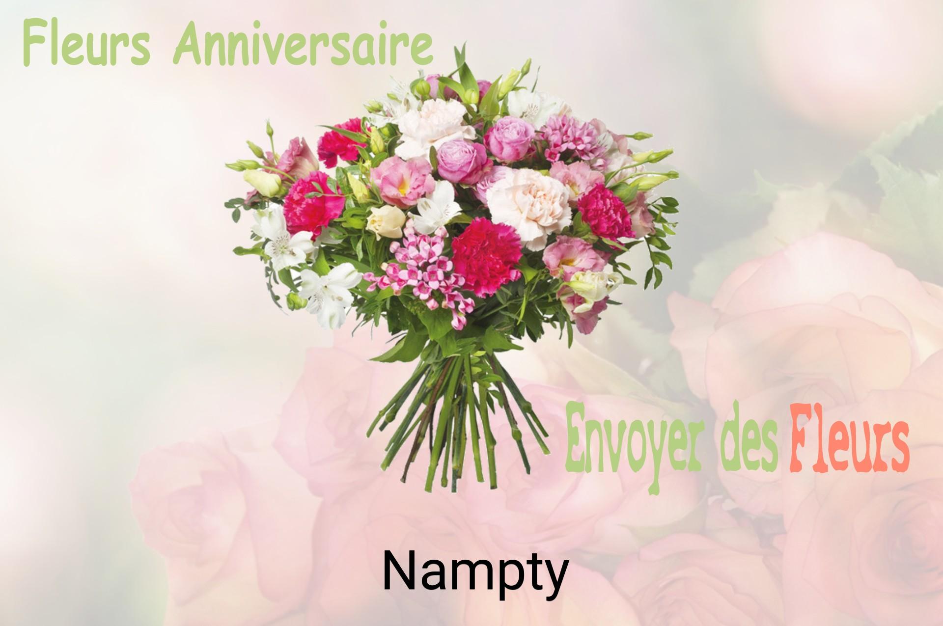Bouquet de fleurs d’anniversaire livré à Nampty